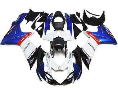 Billige Blau Weiß Rot 2011-2024 Suzuki GSXR 600 / GSXR 750 Abs Motorrad Verkleidungen