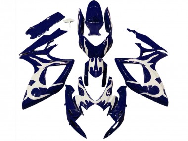 Billige Dunkel Blau Weiß Design 2006-2007 Suzuki GSXR 600 / GSXR 750 Motorrad Verkleidung