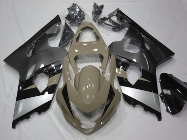 Billige Wüstenbraun Silber Schwarz 2004-2005 Suzuki GSXR 600 / GSXR 750 Motorrad Verkleidung