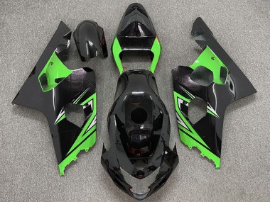 Billige Glänzendes Schwarz Grün 2004-2005 Suzuki GSXR 600 / GSXR 750 Motorrad Verkleidung