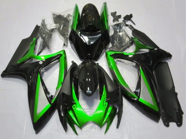 Billige Grün Glänzendes Schwarz Matt Schwarz 2006-2007 Suzuki GSXR 600 / GSXR 750 Motorrad Verkleidung
