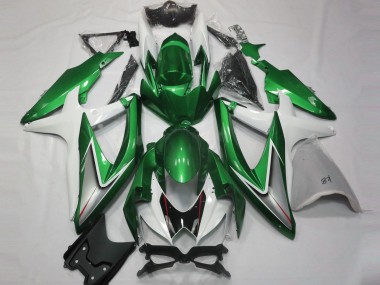Billige Weiß Grün Silber Glänzendes Schwarz 2008-2010 Suzuki GSXR 600 / GSXR 750 Motorrad Verkleidung