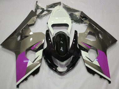 Billige Weiß Rosa Grau Glänzendes Schwarz 2004-2005 Suzuki GSXR 600 / GSXR 750 Motorrad Verkleidung