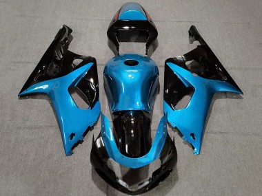 Billige Hellblau Glänzendes Schwarz 2001-2003 Suzuki GSXR 600 / GSXR 750 Motorrad Verkleidung