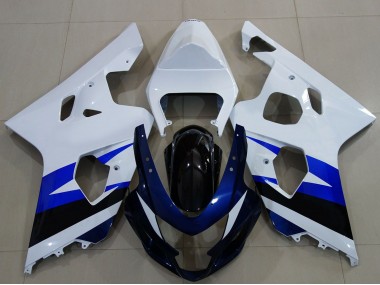Billige Weiß Blau Glänzendes Schwarz 2004-2005 Suzuki GSXR 600 / GSXR 750 Motorrad Verkleidung