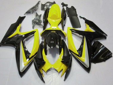 Billige Gelb Glänzendes Schwarz 2006-2007 Suzuki GSXR 600 / GSXR 750 Motorrad Verkleidung