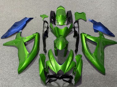 Billige Grün Blau 2008-2010 Suzuki GSXR 600 / GSXR 750 Motorrad Verkleidung