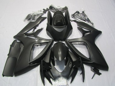 Billige Matt Schwarz 2006-2007 Suzuki GSXR 600 / GSXR 750 Motorrad Verkleidung