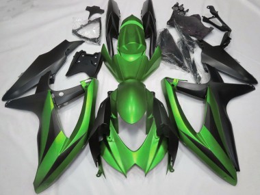 Billige Grün Matt Schwarz 2008-2010 Suzuki GSXR 600 / GSXR 750 Motorrad Verkleidung