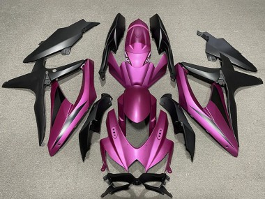 Billige Lila Matt Schwarz 2008-2010 Suzuki GSXR 600 / GSXR 750 Motorrad Verkleidung