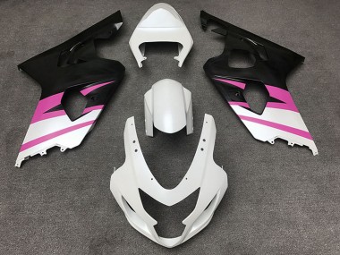 Billige Weiß Rosa Matt Schwarz 2004-2005 Suzuki GSXR 600 / GSXR 750 Motorrad Verkleidung