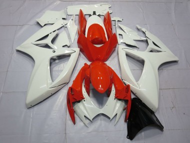 Billige Weiß Rot 2006-2007 Suzuki GSXR 600 / GSXR 750 Motorrad Verkleidung