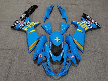Billige Blau Gelb Gold Schwarz Rizla 2011-2024 Suzuki GSXR 600 / GSXR 750 Motorrad Verkleidung