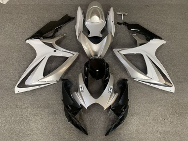 Billige Silber Weiß Glänzendes Schwarz OEM Stil 2006-2007 Suzuki GSXR 600 / GSXR 750 Motorrad Verkleidung