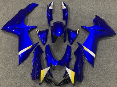 Billige Blau Weiß Gelb 2011-2024 Suzuki GSXR 600 / GSXR 750 Abs Motorrad Verkleidungen