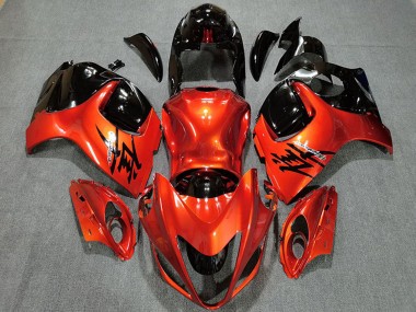 Billige Bonbon Orange Glänzendes Schwarz 2008-2020 Suzuki GSXR 1300 Motorrad Verkleidung