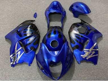 Billige Dunkel Blau und Schwarz 1996-2007 Suzuki GSXR 1300 Motorrad Verkleidung