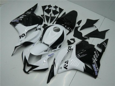 Billige Honda CBR600RR Motorrad Verkleidung 2009-2012 - Weiss Glanzendes Schwarz Repsol