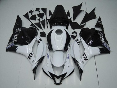Billige Honda CBR600RR Motorrad Verkleidung 2009-2012 - Weiss Glanzendes Schwarz Repsol