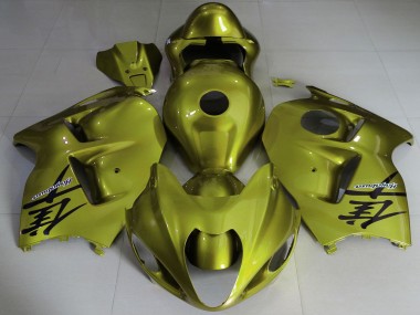 Billige Glänzendes Gelb 1996-2007 Suzuki GSXR 1300 Motorrad Verkleidung