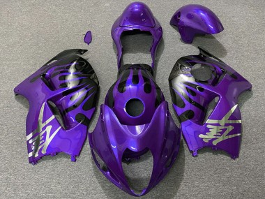 Billige Lila und Schwarz 1996-2007 Suzuki GSXR 1300 Motorrad Verkleidung