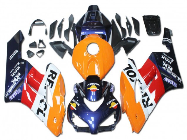 Billige Honda CBR1000RR Motorrad Verkleidung 2004-2005 - Orange Rot Weiss Blau Repsol