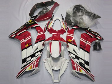 Billige Rot Schwarz Weiß Gelb 2011-2015 Kawasaki ZX10R Motorrad Verkleidung