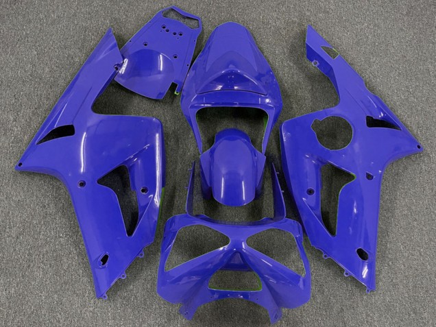 Billige Blau 2003-2004 Kawasaki ZX6R Motorrad Verkleidung