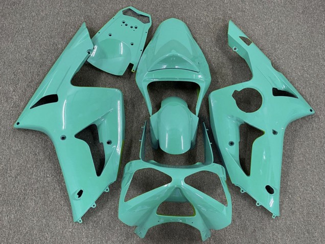 Billige Cyan 2003-2004 Kawasaki ZX6R Motorrad Verkleidung
