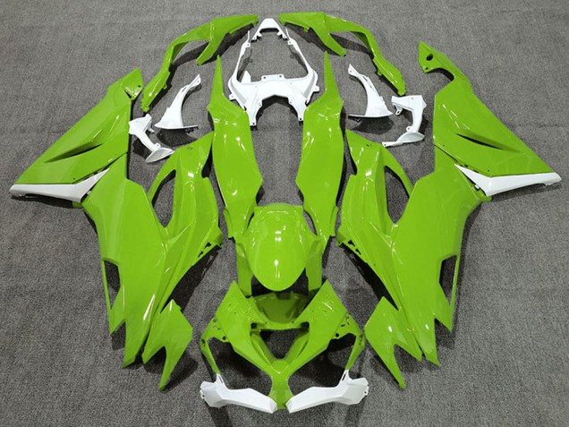 Billige Weiß Grün 2019-2022 Kawasaki ZX6R Motorrad Verkleidung