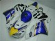Billige Honda CBR1000RR Motorrad Verkleidung 2004-2005 - Weiss Blau Gelb Rothmans