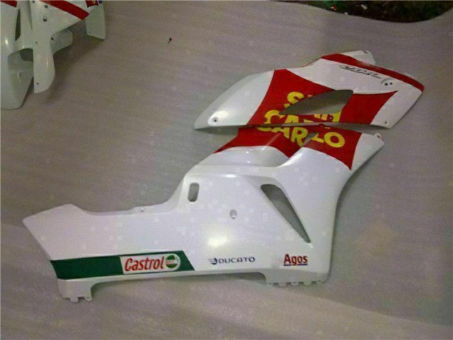 Billige Honda CBR1000RR Motorrad Verkleidung 2004-2005 - Weiss Rot Gelb San Carlo 58