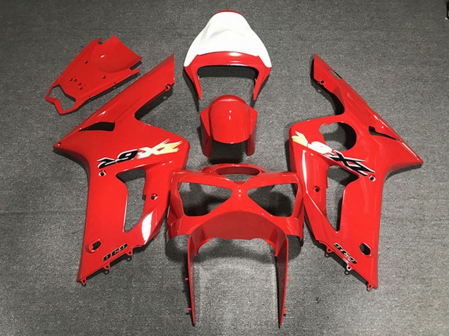 Billige Rot 636 2003-2004 Kawasaki ZX6R Motorrad Verkleidung