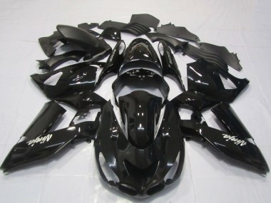 Billige Glänzendes Schwarz Weiß Ninja 2006-2011 Kawasaki ZX14R Motorrad Verkleidung