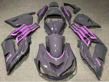 Billige Kawasaki ZX14R ZZR1400 Motorrad Verkleidung 2012-2024 - Nardo Grau Rosa