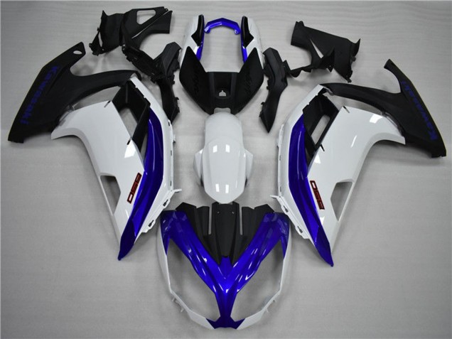Billige Weiß Blau Matt Schwarz 2009-2011 Kawasaki Ninja 650R Motorrad Verkleidung