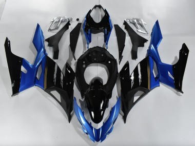 Billige Blau Glänzendes Schwarz 2018-2024 Kawasaki Ninja 400 Motorrad Verkleidung