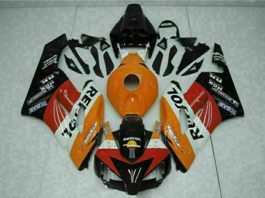 Billige Honda CBR1000RR Motorrad Verkleidung 2004-2005 - Orange Weiss Rot Schwarz Repsol