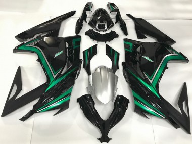 Billige Glänzendes Schwarz Emerald Grün 2013-2024 Kawasaki Ninja 300 Motorrad Verkleidung