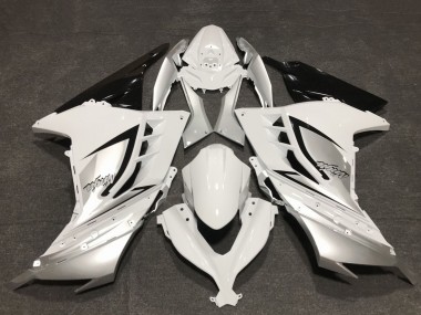 Billige Glänzendes Weiß Silber Schwarz 2013-2024 Kawasaki Ninja 300 Motorrad Verkleidung