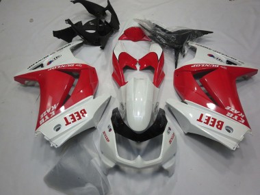 Billige Weiß Rot Beet 2008-2012 Kawasaki Ninja 250 Motorrad Verkleidung