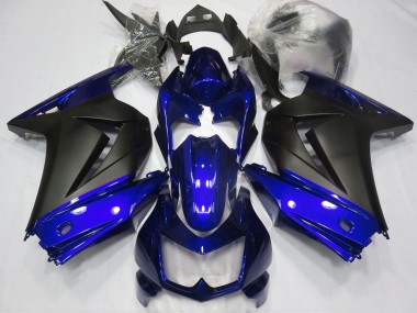 Billige Blau Matt Schwarz 2008-2012 Kawasaki Ninja 250 Motorrad Verkleidung