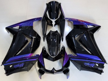 Billige Blau Glänzendes Schwarz 2008-2012 Kawasaki Ninja 250 Motorrad Verkleidung