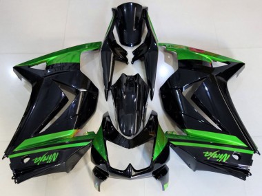 Billige Grün Glänzendes Schwarz 2008-2012 Kawasaki Ninja 250 Motorrad Verkleidung
