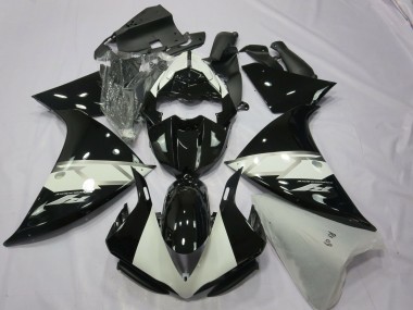 Billige Glänzendes Schwarz Weiß Silber 2012-2014 Yamaha R1 Motorrad Verkleidung