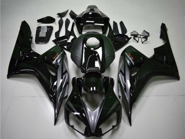 Billige Honda CBR1000RR Motorrad Verkleidung 2004-2005 - Glanzendes Schwarz Grau