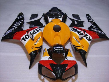 Billige Honda CBR1000RR Motorrad Verkleidung 2004-2005 - Orange Weiss Rot Glanzendes Schwarz Repsol
