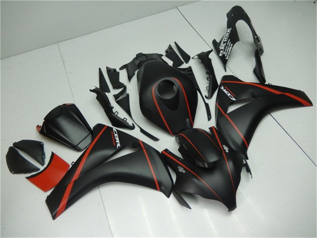 Billige Honda CBR1000RR Motorrad Verkleidung 2008-2011 - Matt Schwarz Rot