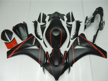 Billige Honda CBR1000RR Motorrad Verkleidung 2008-2011 - Matt Schwarz Rot