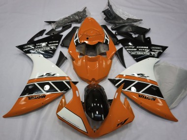 Billige Orange Weiß Glänzendes Schwarz 2012-2014 Yamaha R1 Motorrad Verkleidung